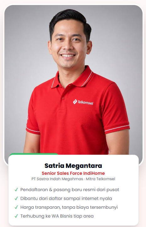 Satria Megantara, Sales Force IndiHome PT Sastra Indah Megahmas